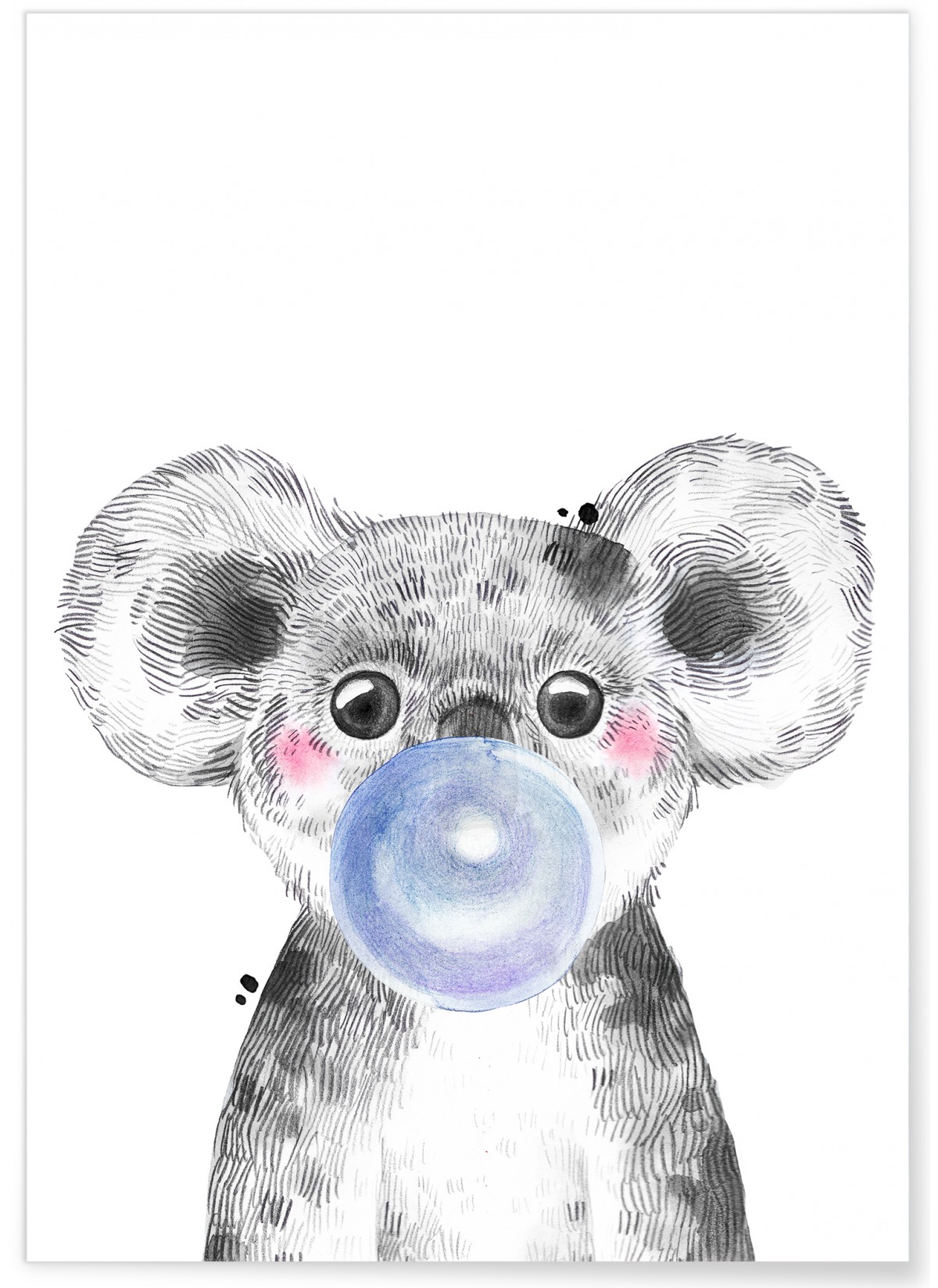 Affiche Bulle de Koala Bleue, L'AFFICHERIE