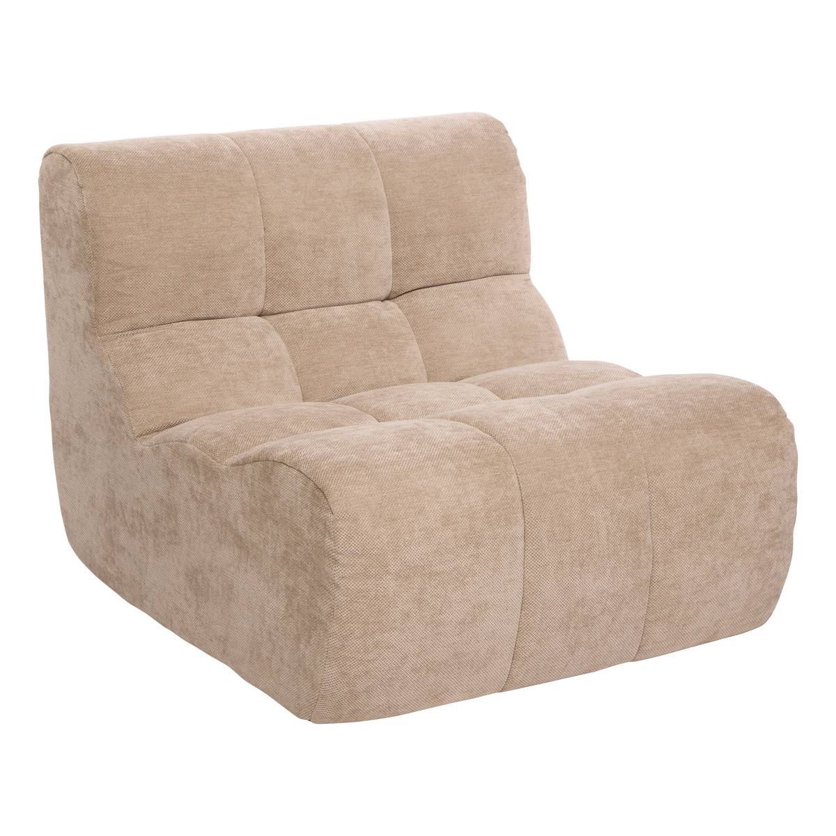 Fauteuil en tissu capitonné MIROA, ATMOSPHERA