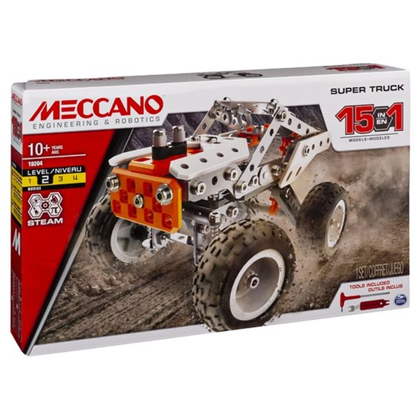 Coffret construction meccano 15 en 1 Meccano coffret meccano