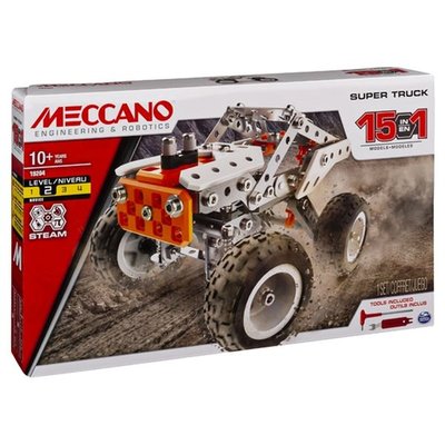 Coffret construction Meccano 15 en 1 MECCANO