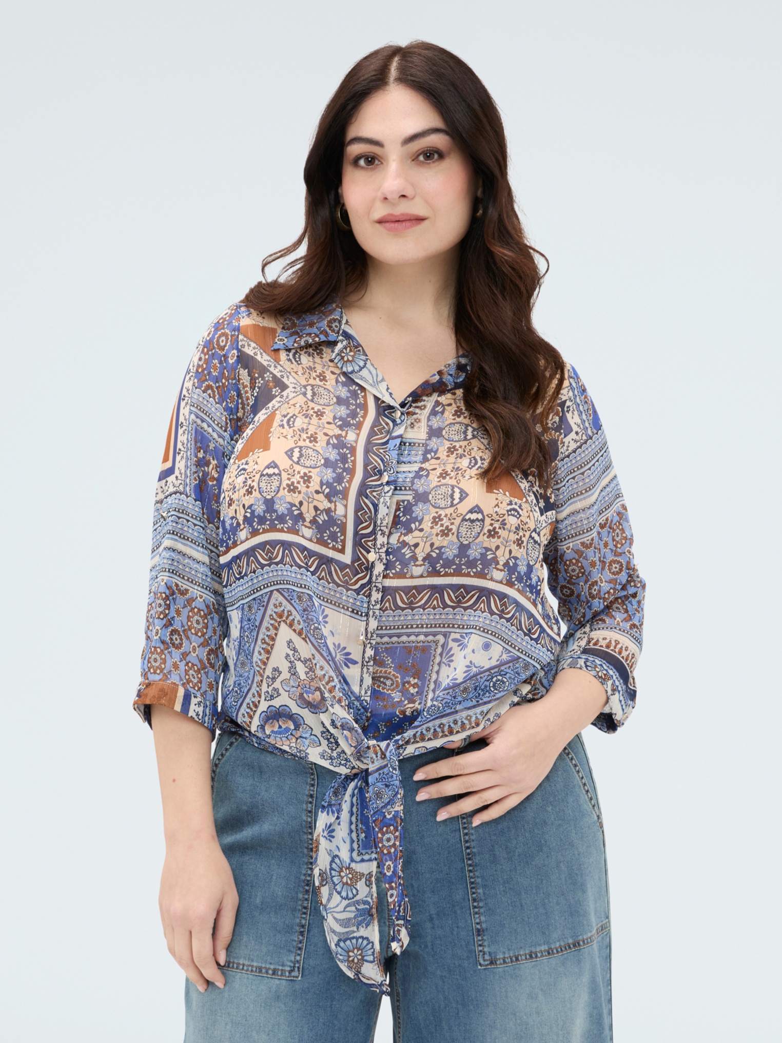 Blouse imprimé foulard, FIORELLA RUBINO