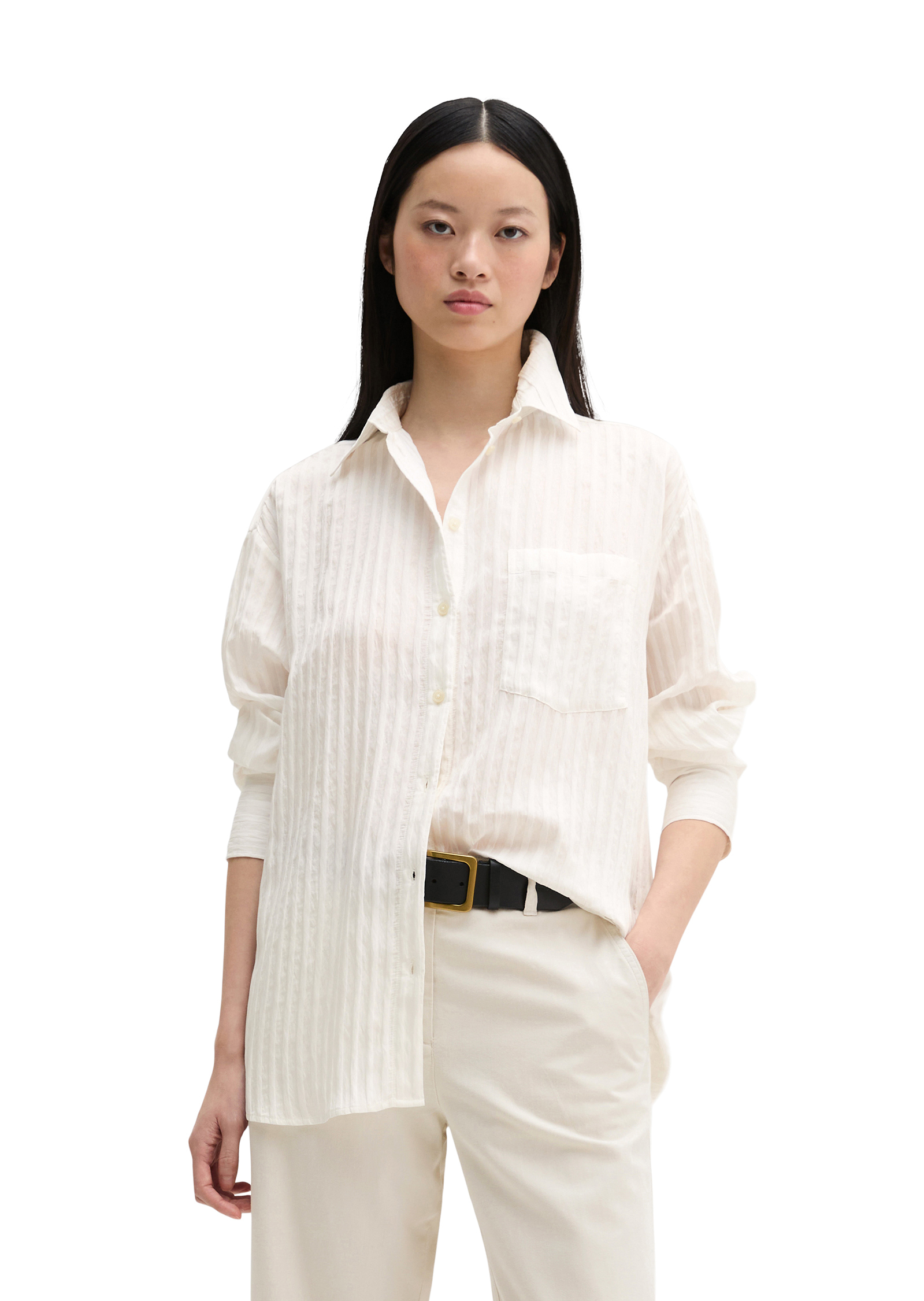 Blouse boyfriend loose en TENCEL™ Modal, MARC O'POLO