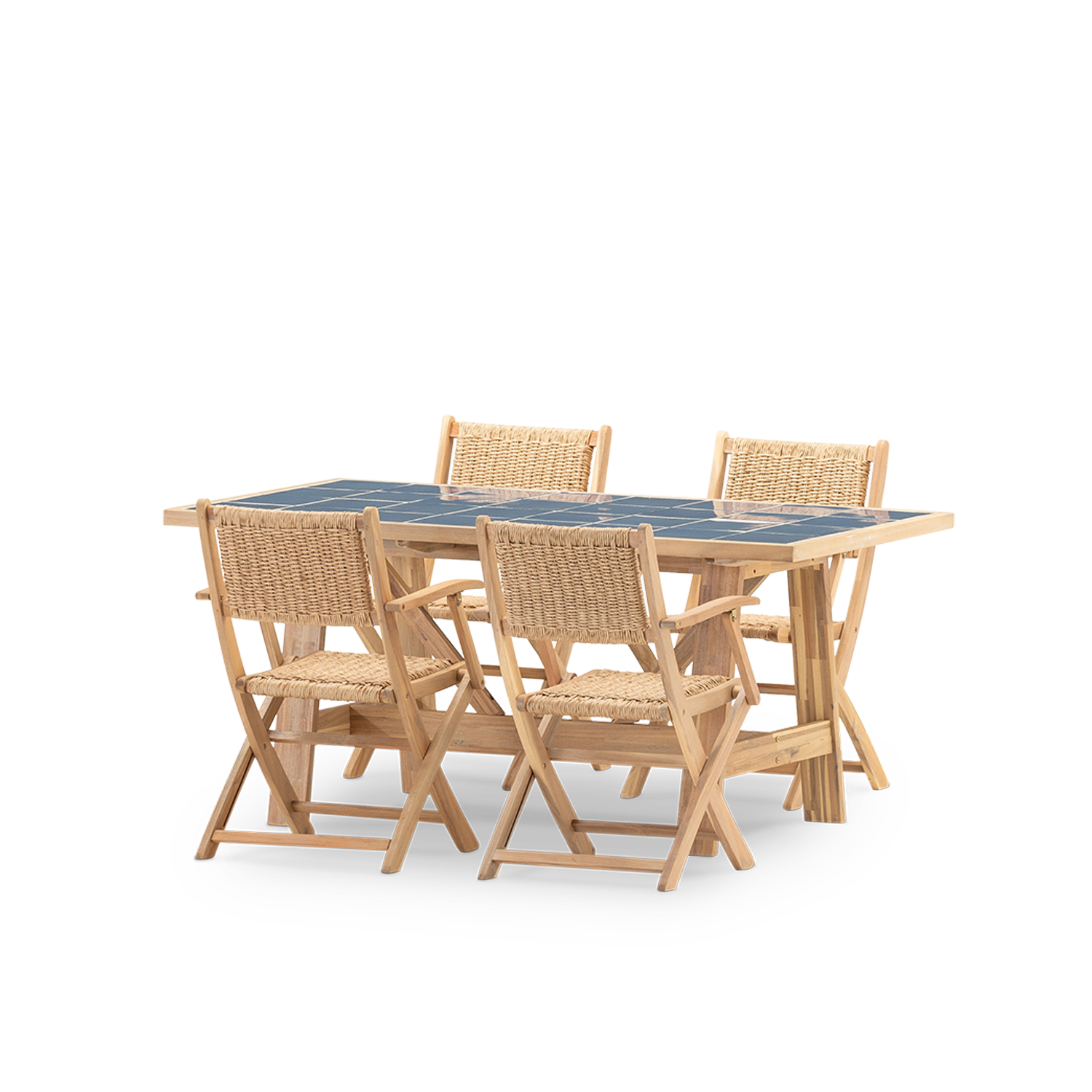 Salon de jardin, 4 chaises, BISBAL & SERENA, DEFORA HOME