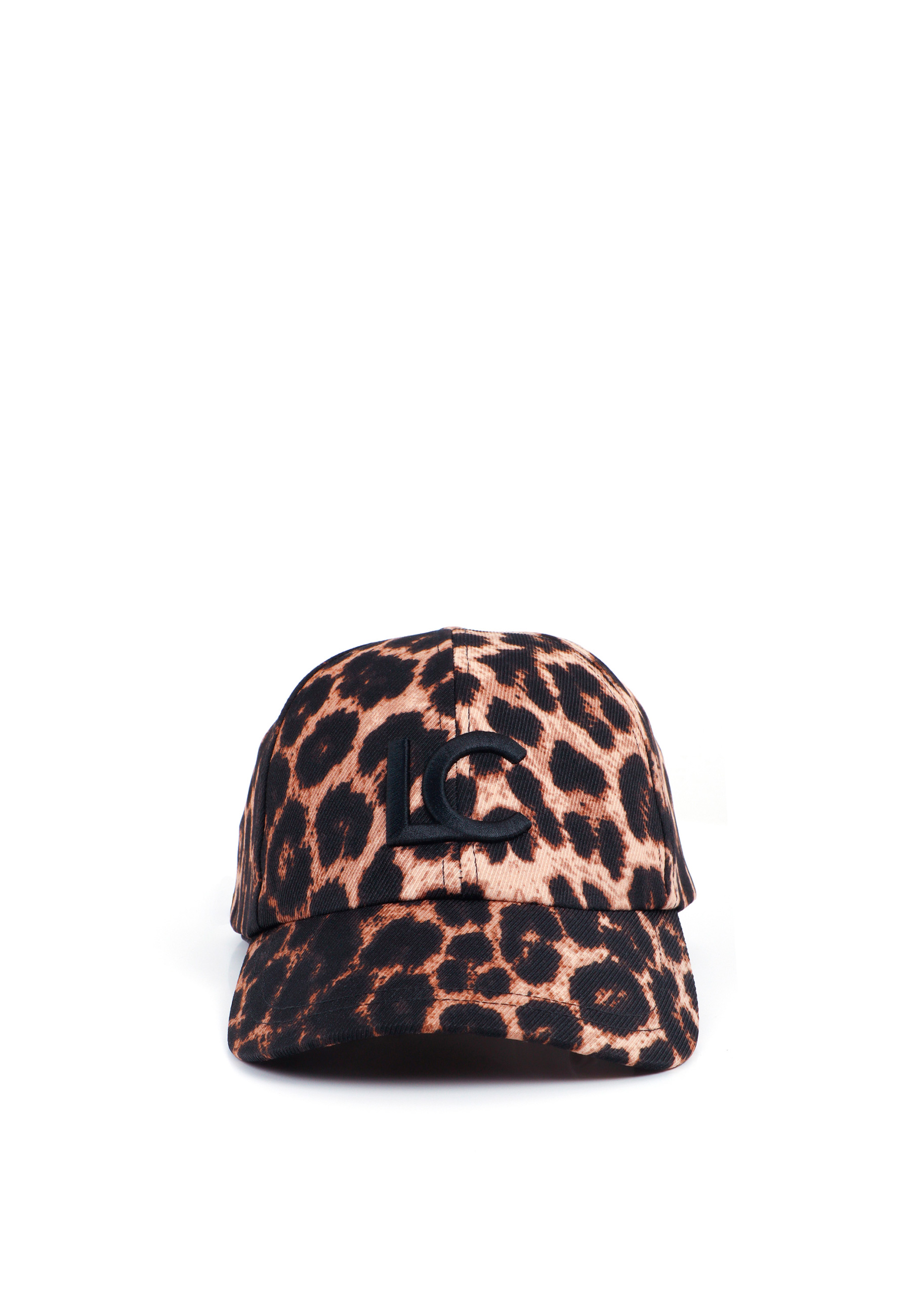 Casquette imprimé léopard avec logo brodé, LOLA CASADEMUNT