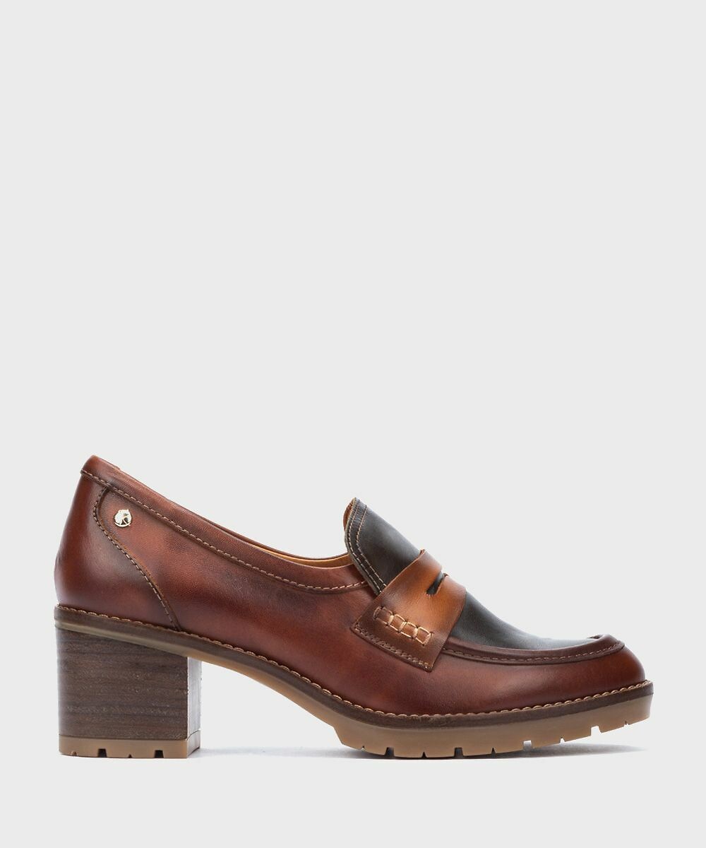 Pikolinos Mocasines de tacón de piel Llanes — foto 2