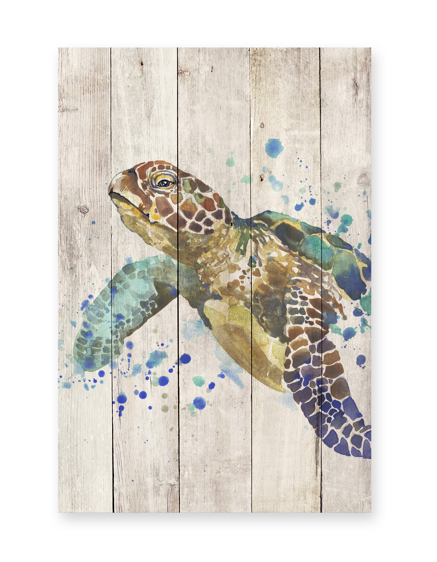 Panneau décoratif en bois tortue AQUARELLE, REALLY NICE THINGS
