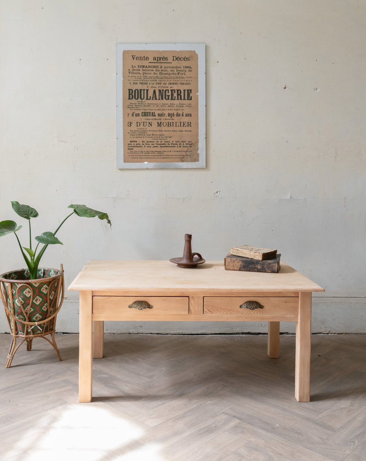 Table basse en bois Léonie N°1136 - Bon état, DEBONGOUT