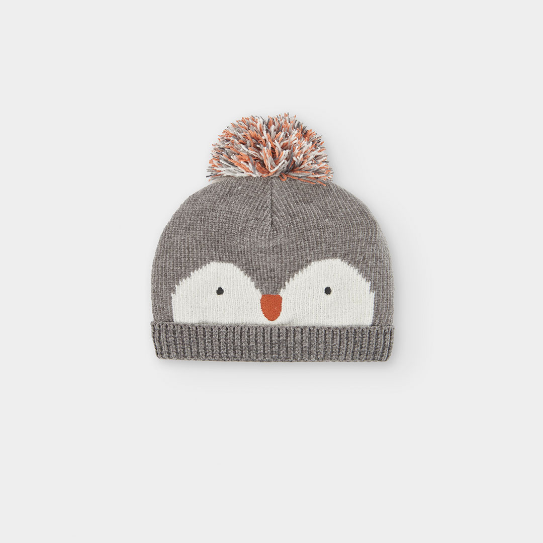 Bonnet avec design pingouin, BOBOLI