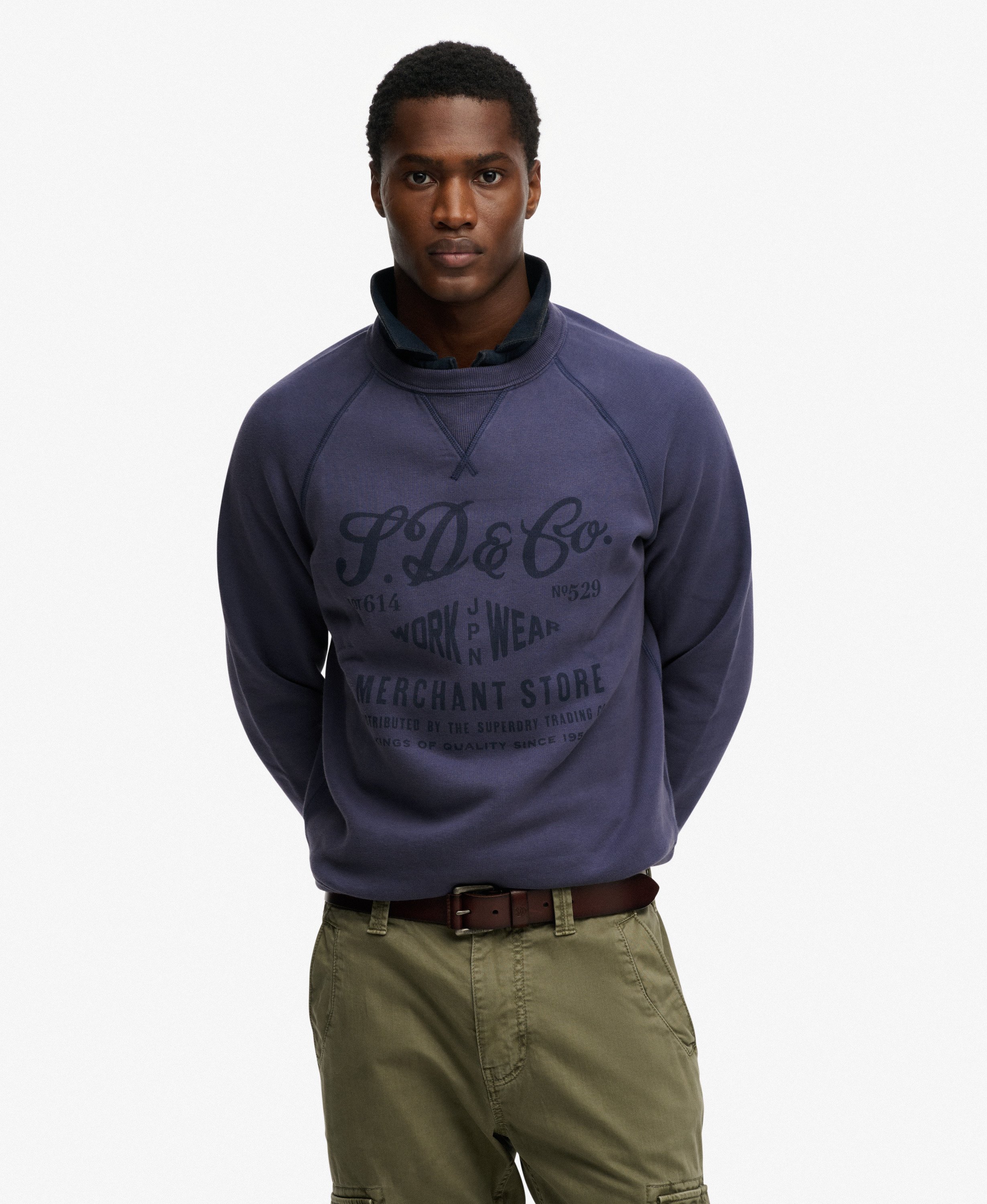 Sweatshirt Imprimé Vintage The Merchant Store, SUPERDRY