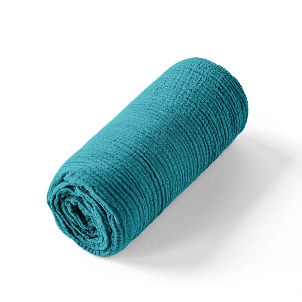 Drap housse gaze de coton uni Harmonieux, EDEN