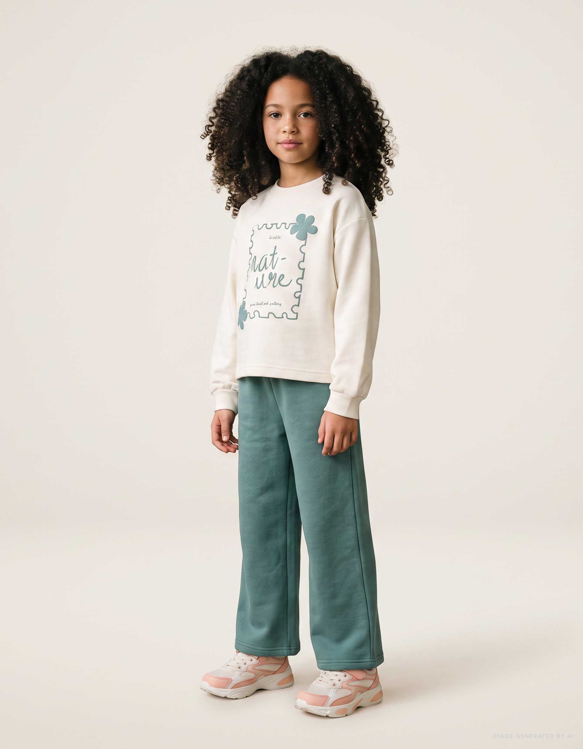 Ensemble de jogging en coton peigné avec imprimé art, ZIPPY