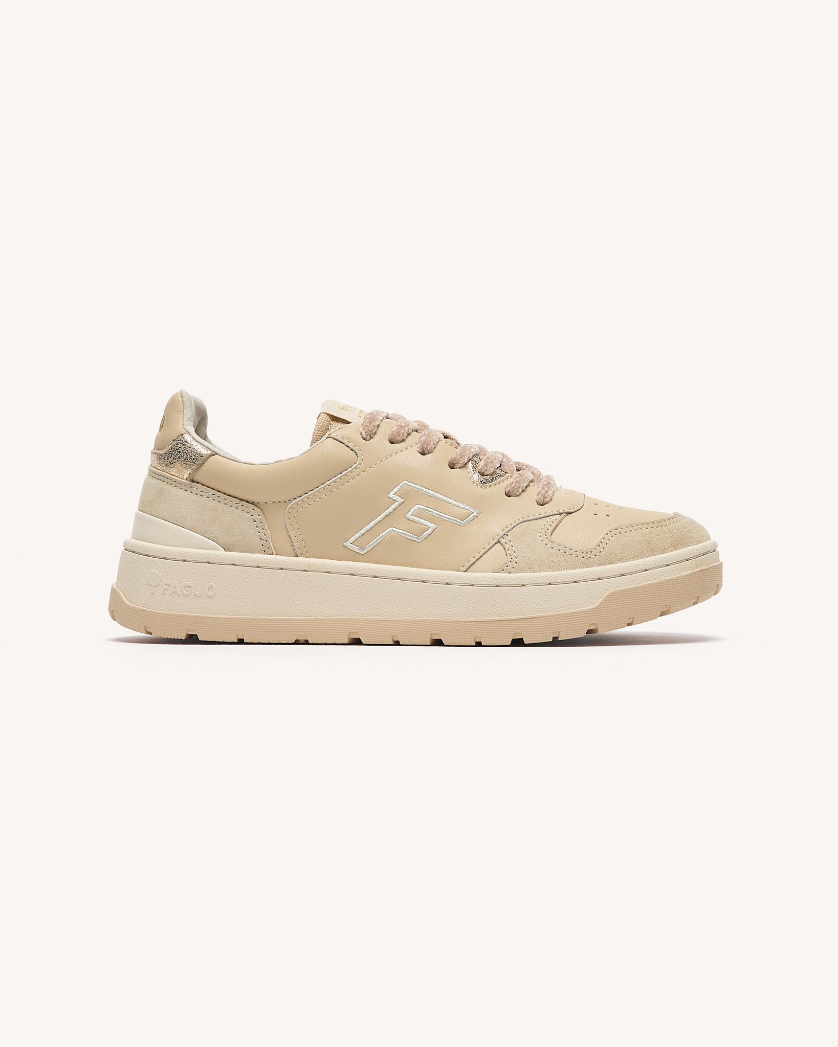 Baskets basses en cuir, FAGUO