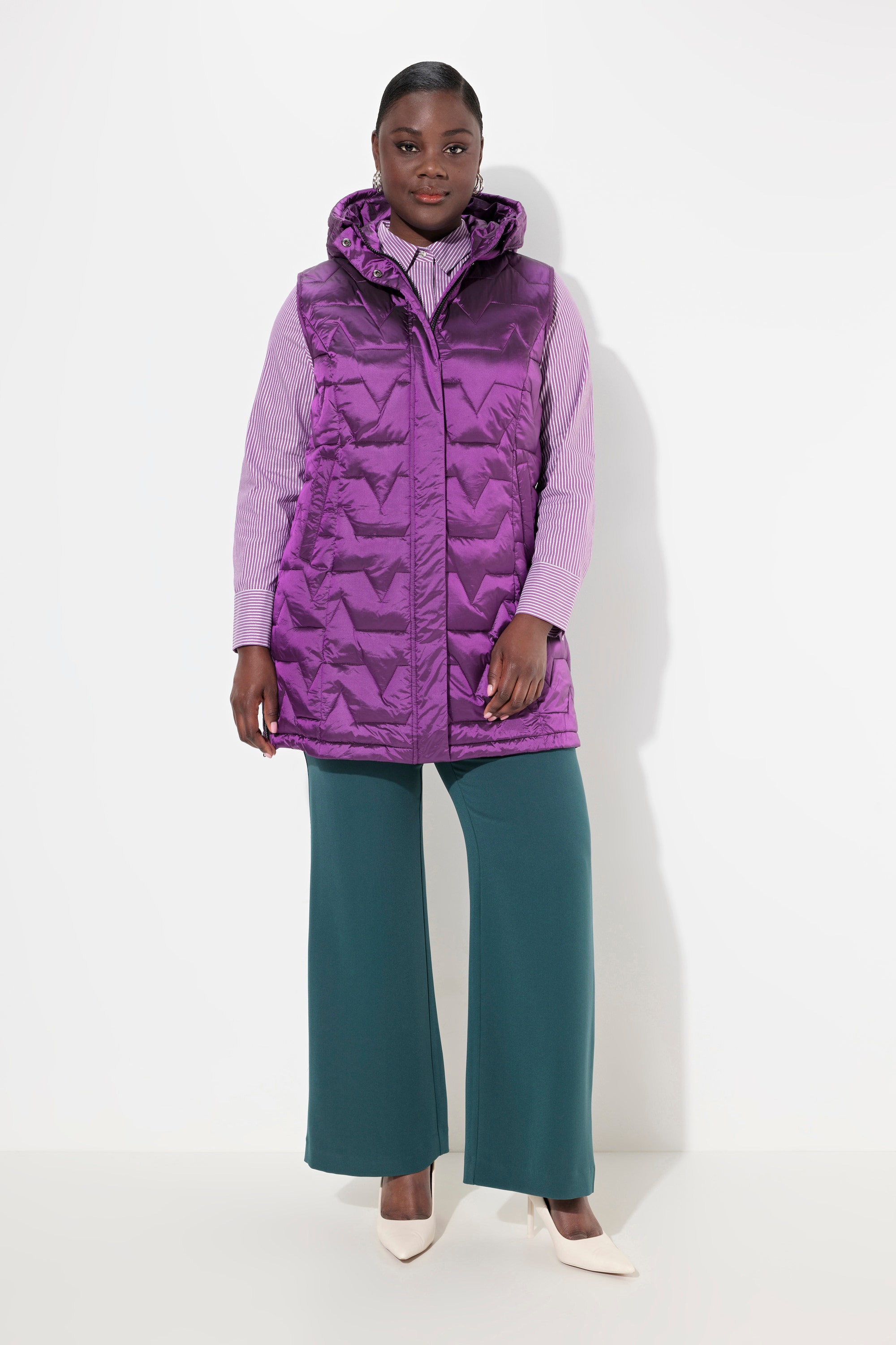 Gilet matelassé sans manches, aspect duvet, ULLA POPKEN