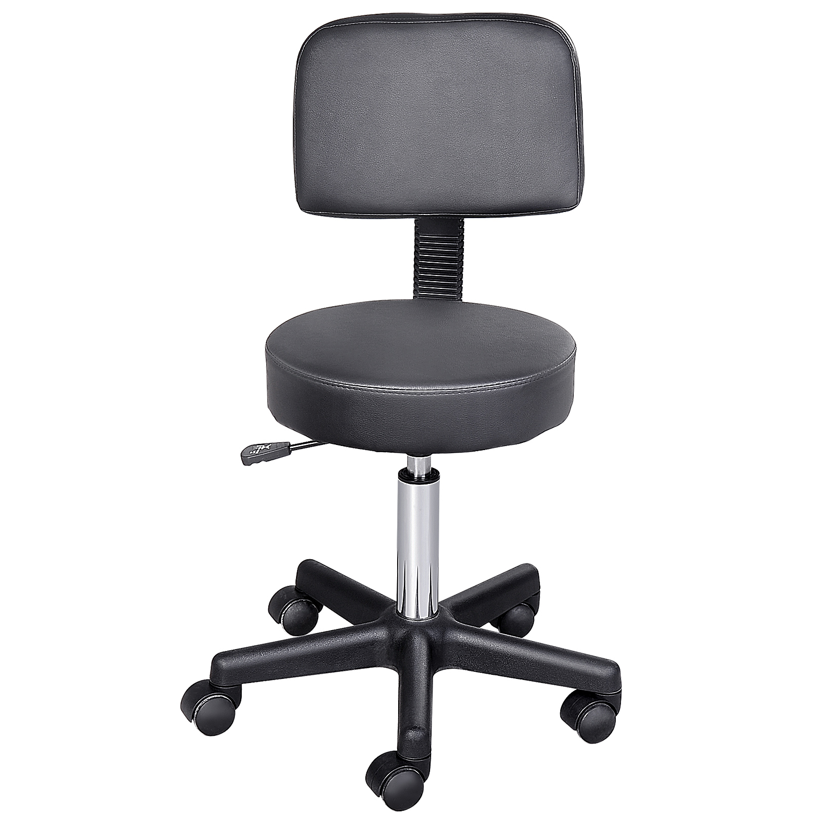 Tabouret de salon Simili cuir Noir, HOMCOM