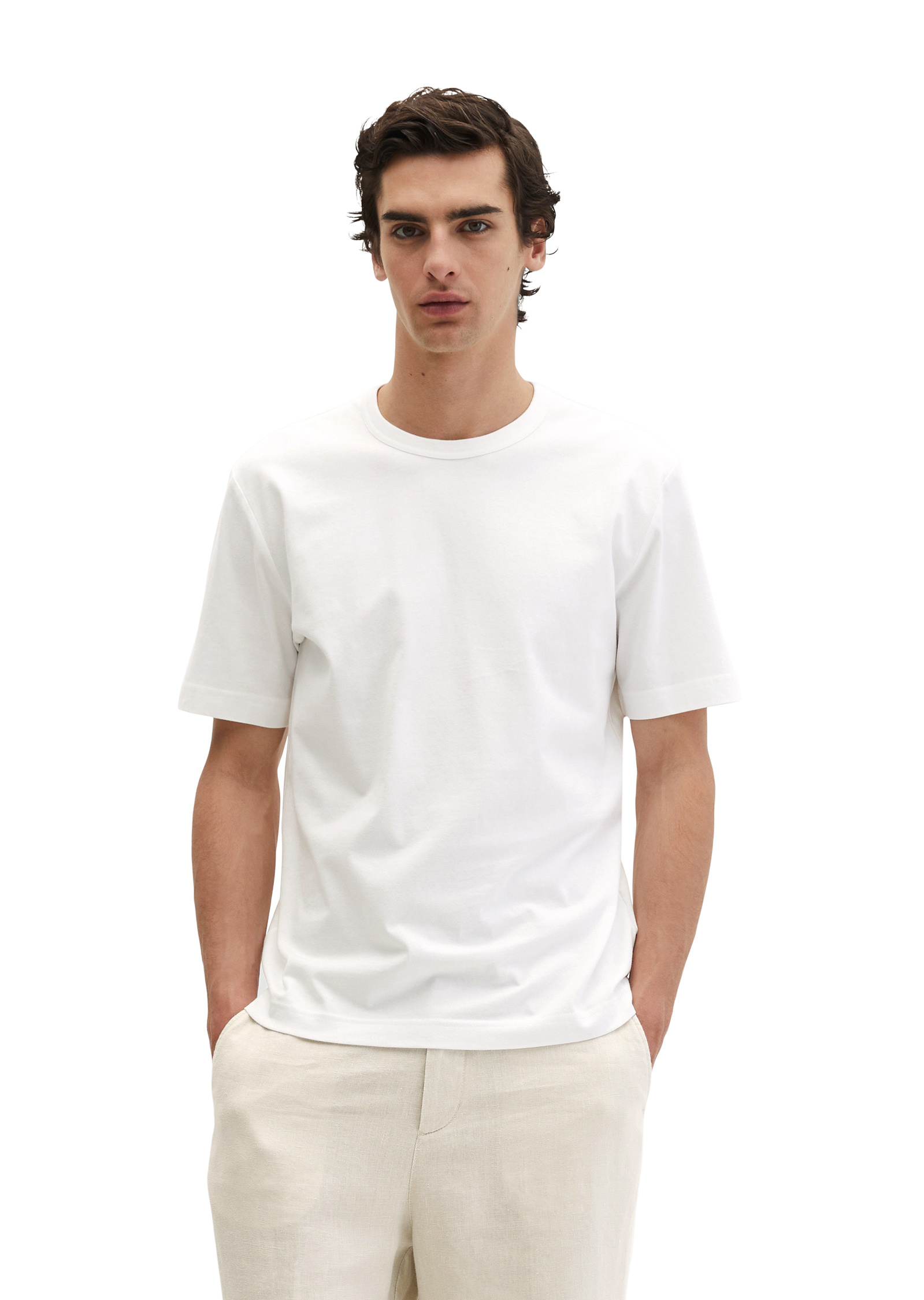 T-shirt regular en coton bio de qualité supérieure, MARC O'POLO
