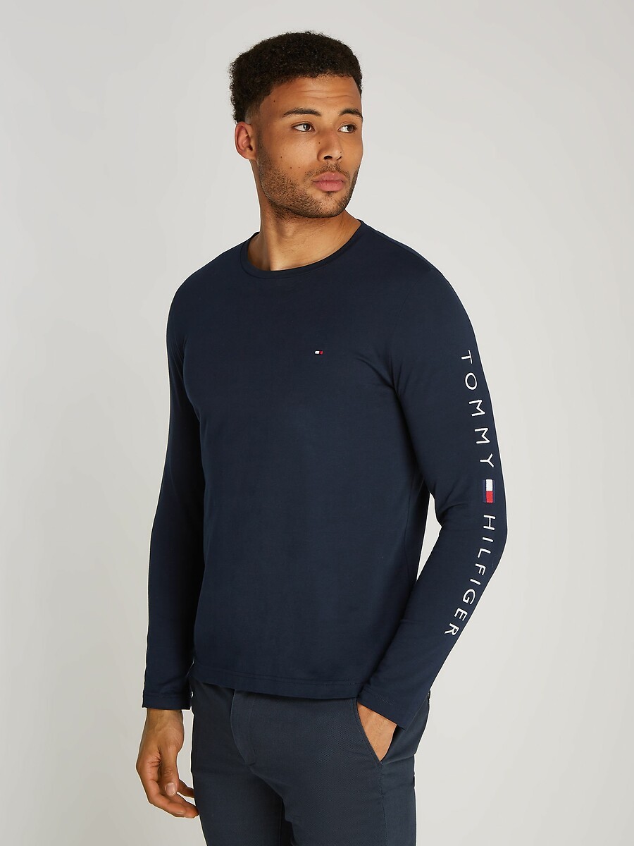 T-shirt maniche lunghe Tommy Logo, TOMMY HILFIGER