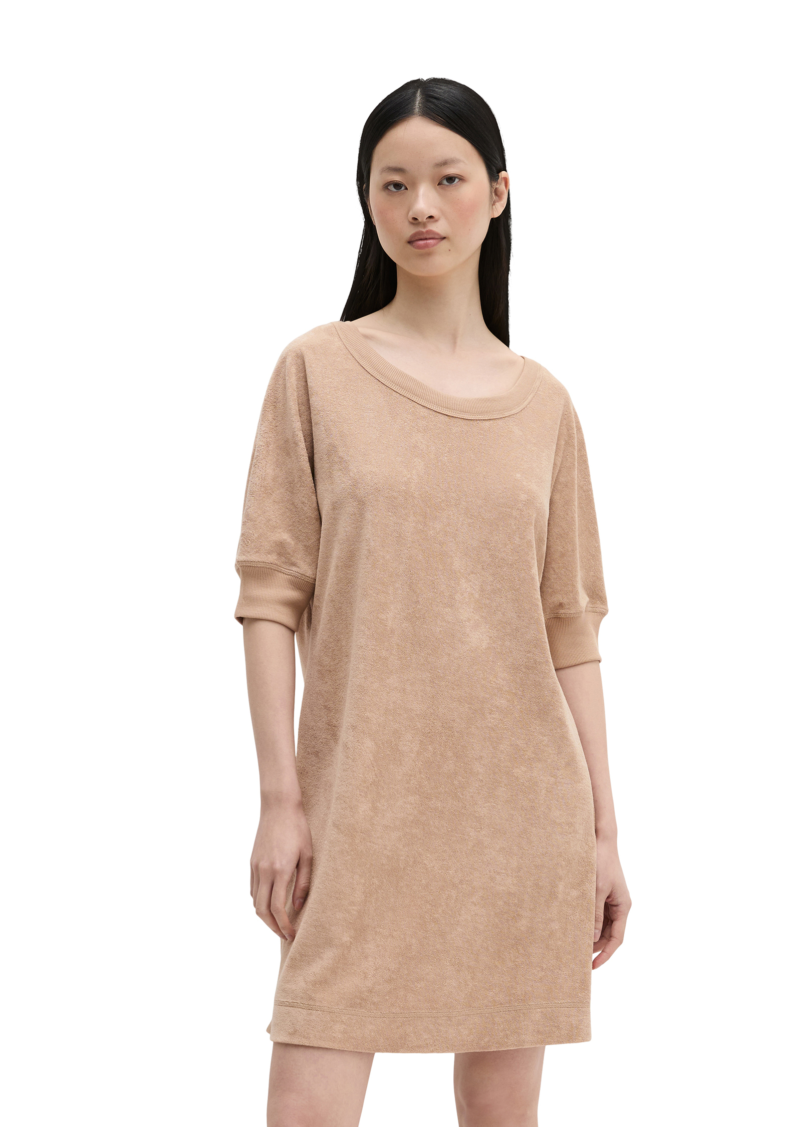Robe en éponge loose en mélange de coton organique, MARC O'POLO