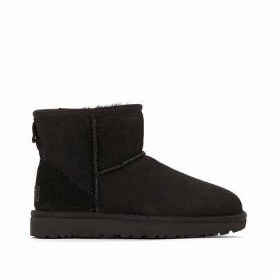 Classic Mini II Suede Ankle Boots with Faux Fur Lining UGG