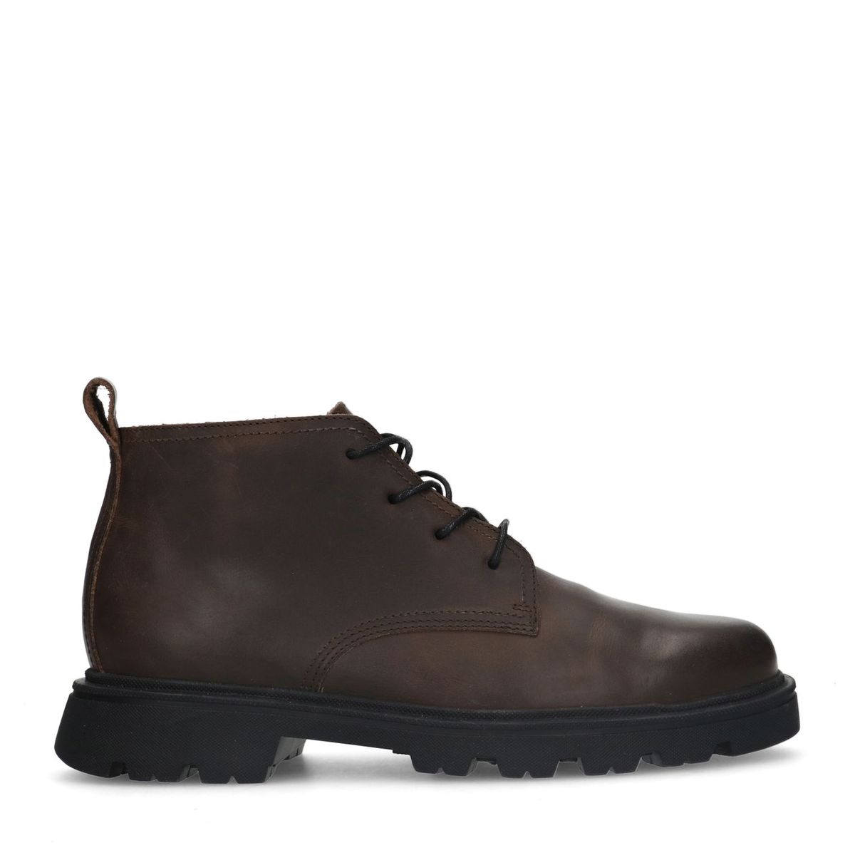 Bottines lacets en cuir marron Sacha La Redoute