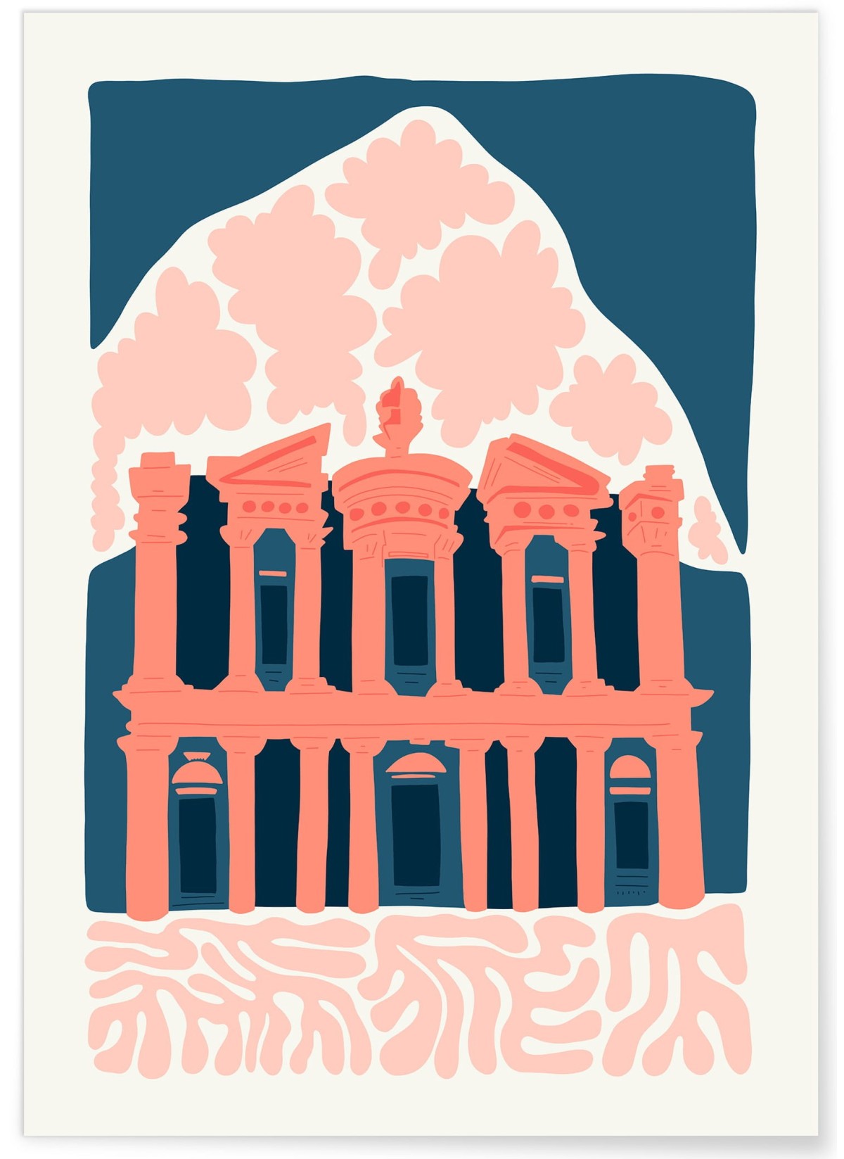 Affiche Jordanie Pétra, L'AFFICHERIE