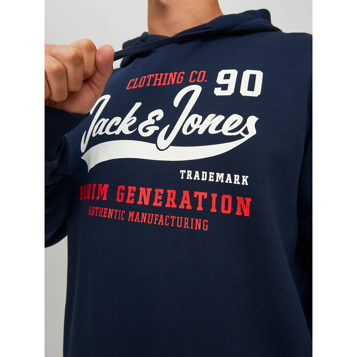 Jack & Jones - Sweat à capuche à logo - Bleu marine