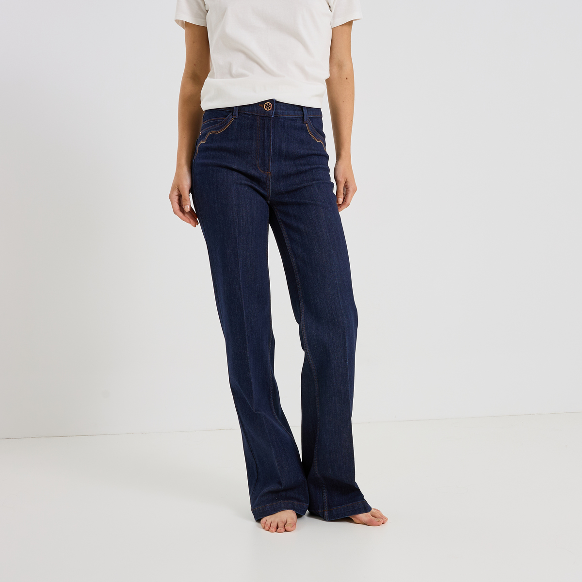 Jean flare TALL TOSLO F02, GRAIN DE MALICE