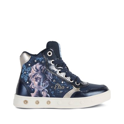 Kids Skylin x Frozen LED High Top Trainers GEOX