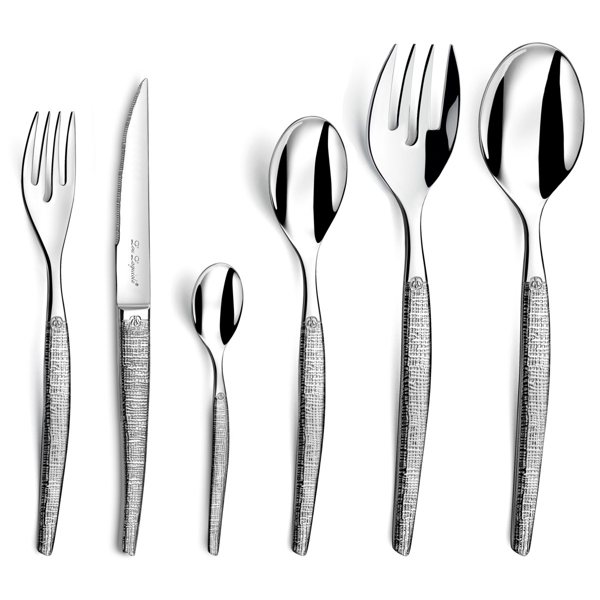Ménagère 50 pièces avec couteaux steak - JET, LOU LAGUIOLE