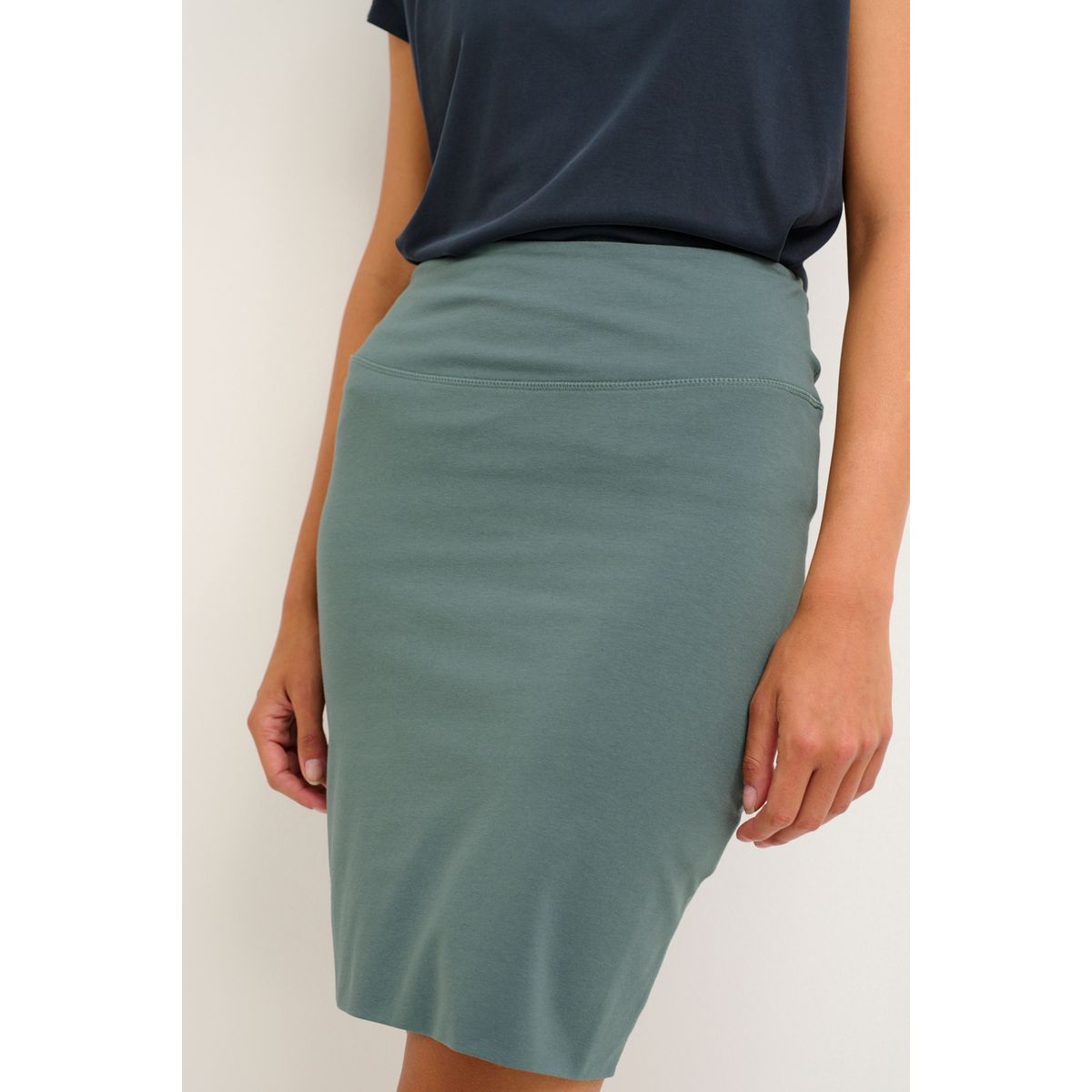 Jupe jean verte top