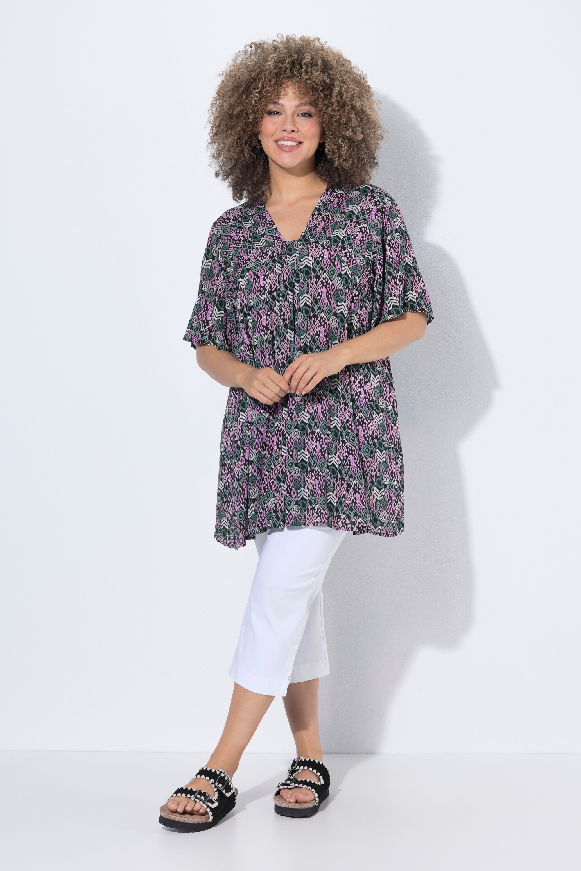 Blouse avec plis fantaisie, ULLA POPKEN