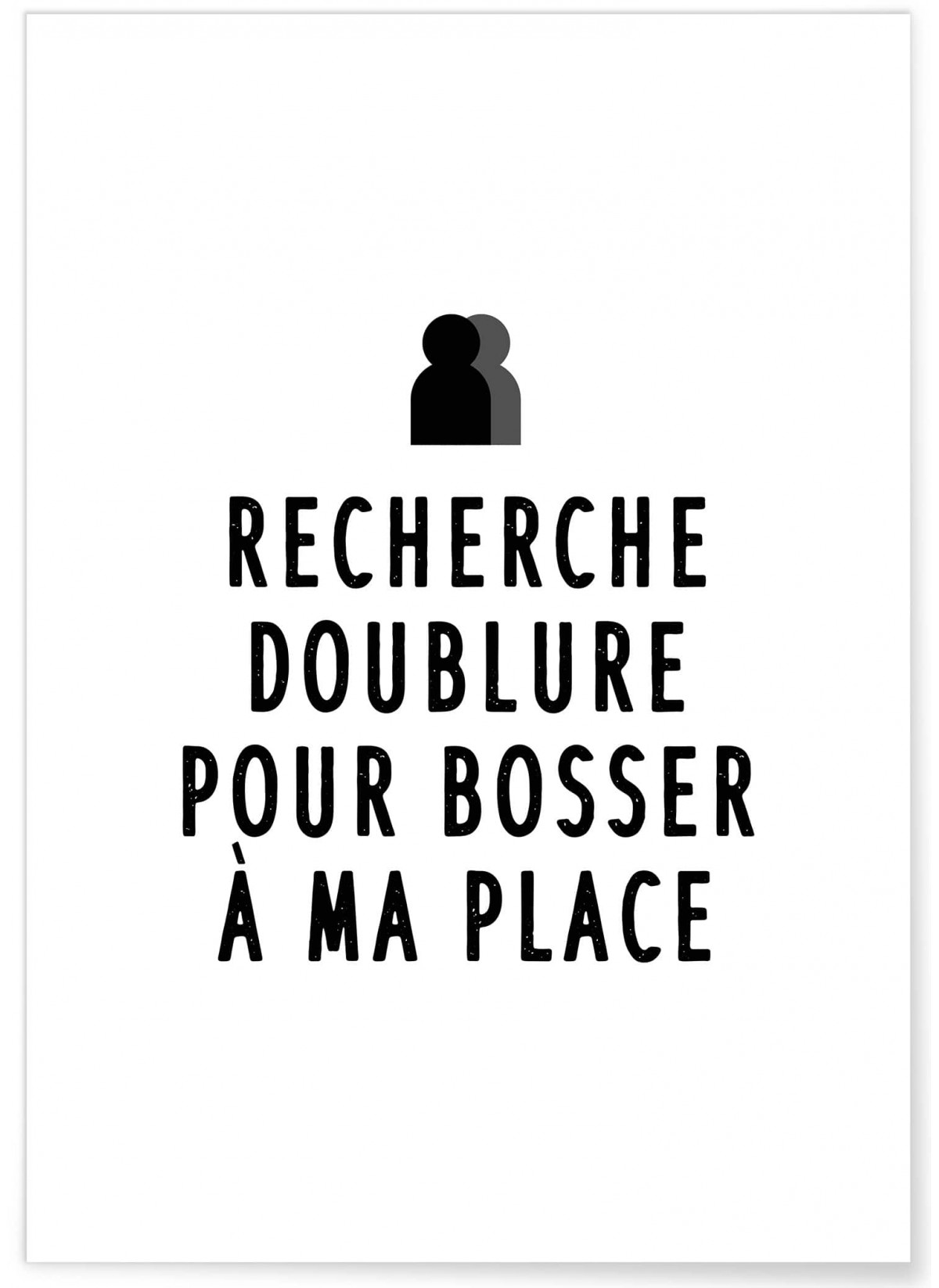 Affiche 'Doublure', L'AFFICHERIE