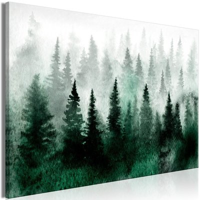 Tableau Forêt brumeuse scandinave (1 partie) Large ARTGEIST