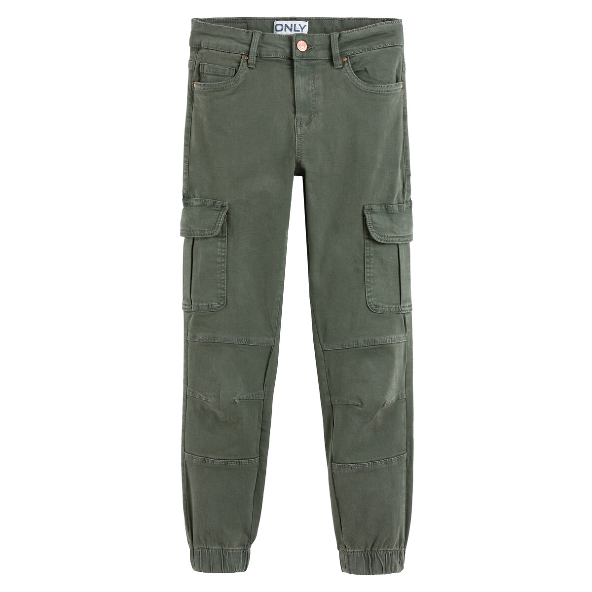 Image of Cotton Cargo Trousers, Length 27"