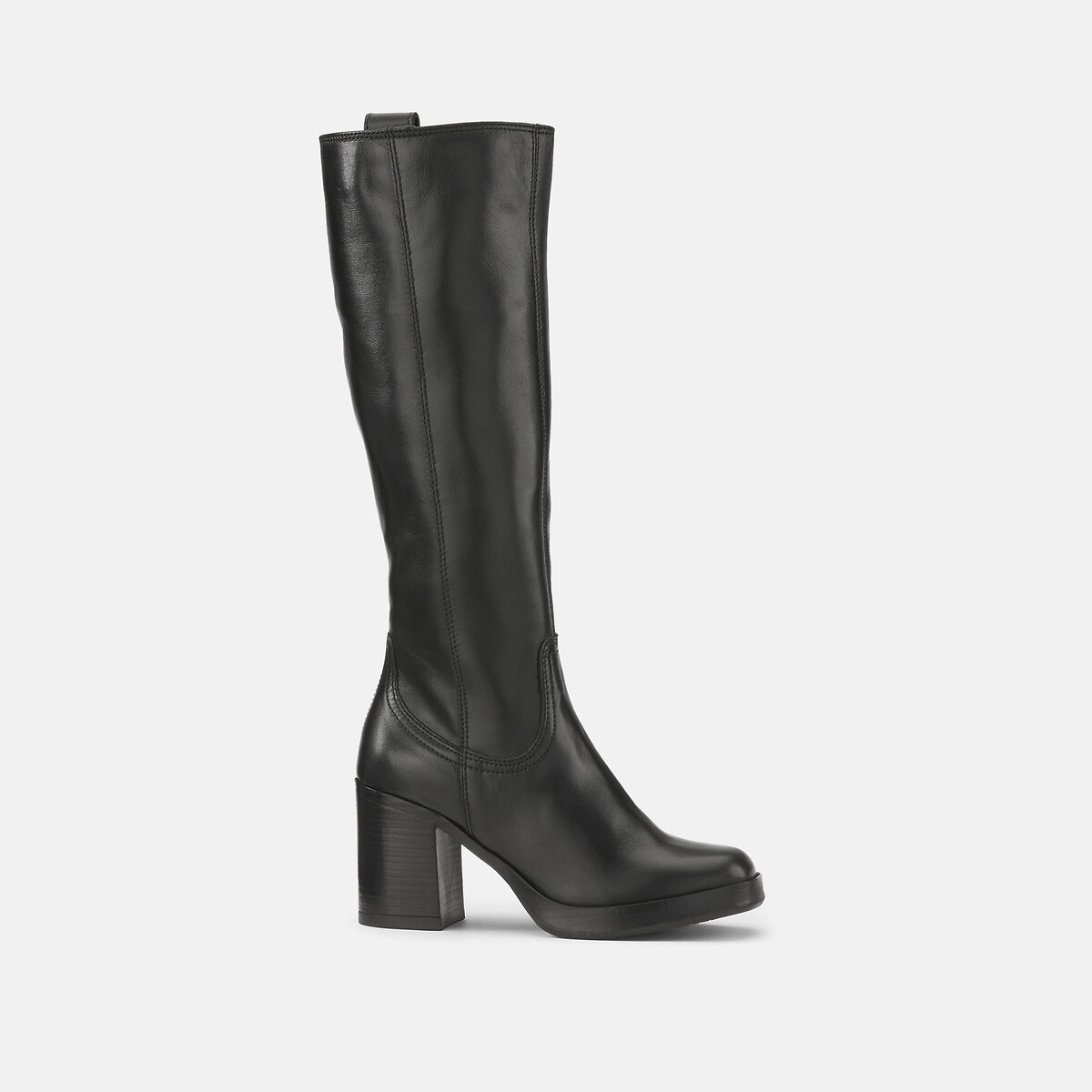 MJUS Botas de tacón, con puntera cuadrada, de piel — foto 2