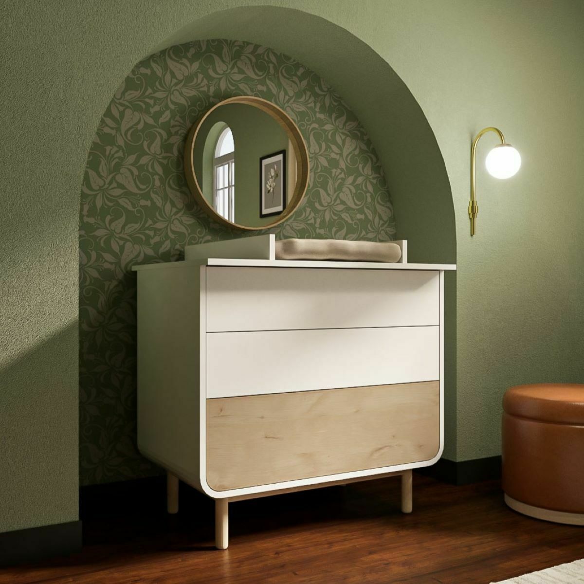 Commode à langer 3 tiroirs SASHA, AKITEN RETAIL