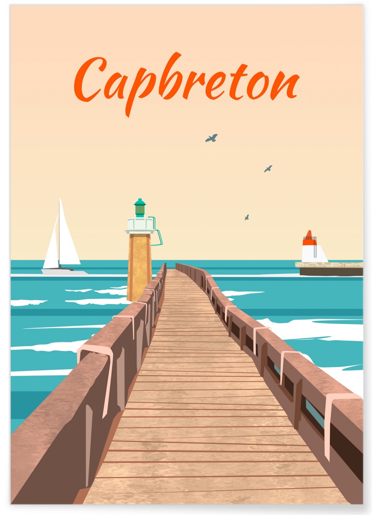 Affiche ville Capbreton, L'AFFICHERIE