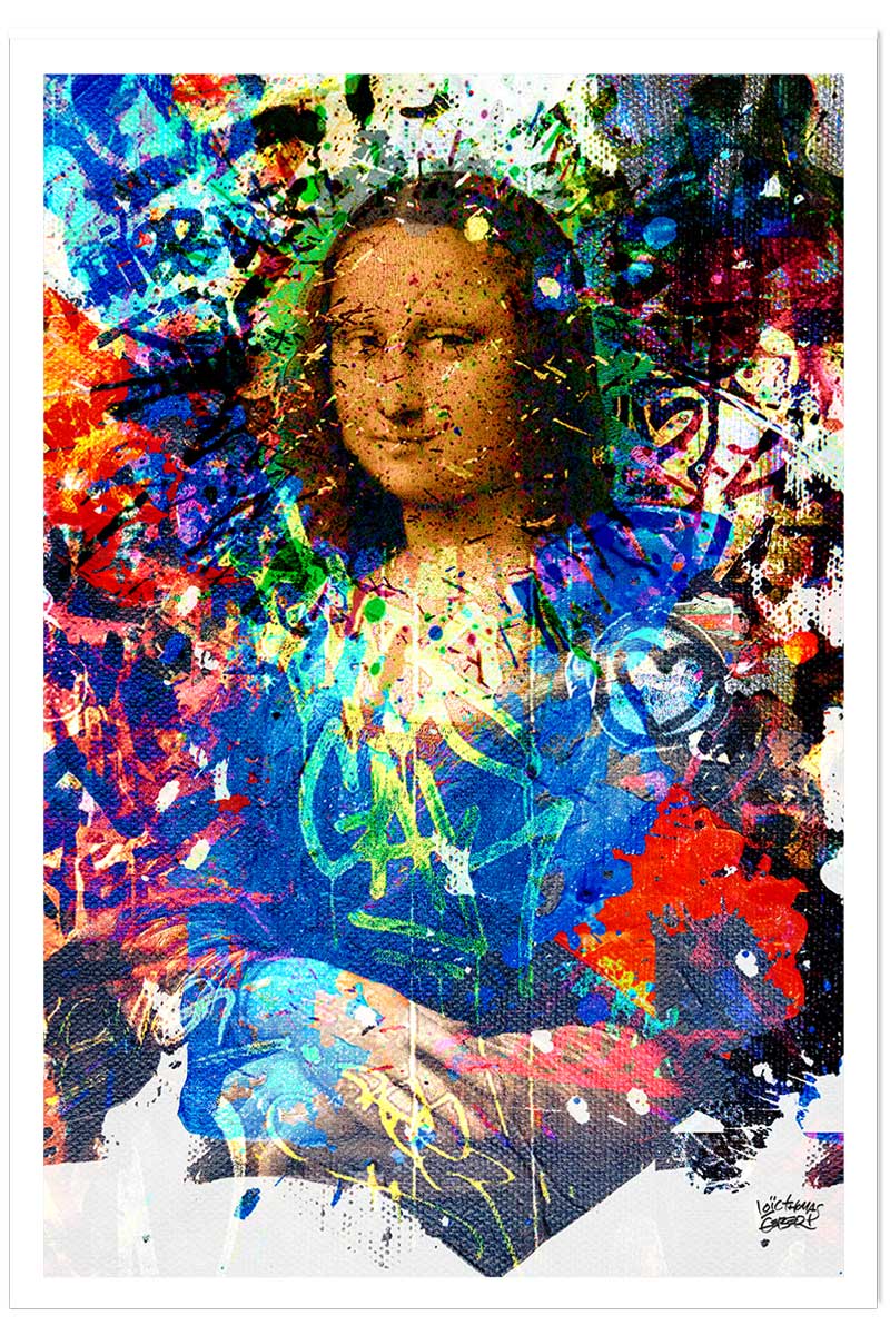 Affiche graffiti Affiche illustration joconde, HEXOA