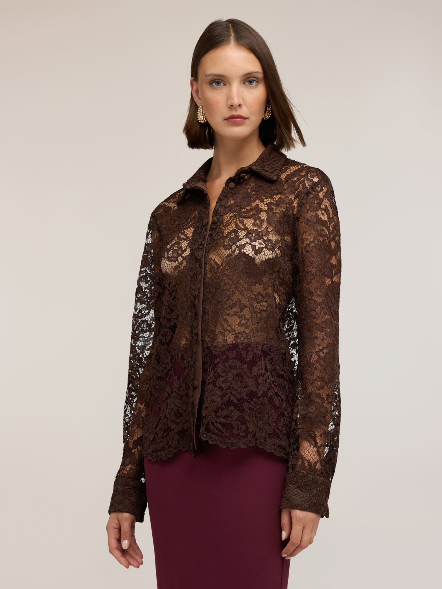 Chemise à motif floral, MOTIVI