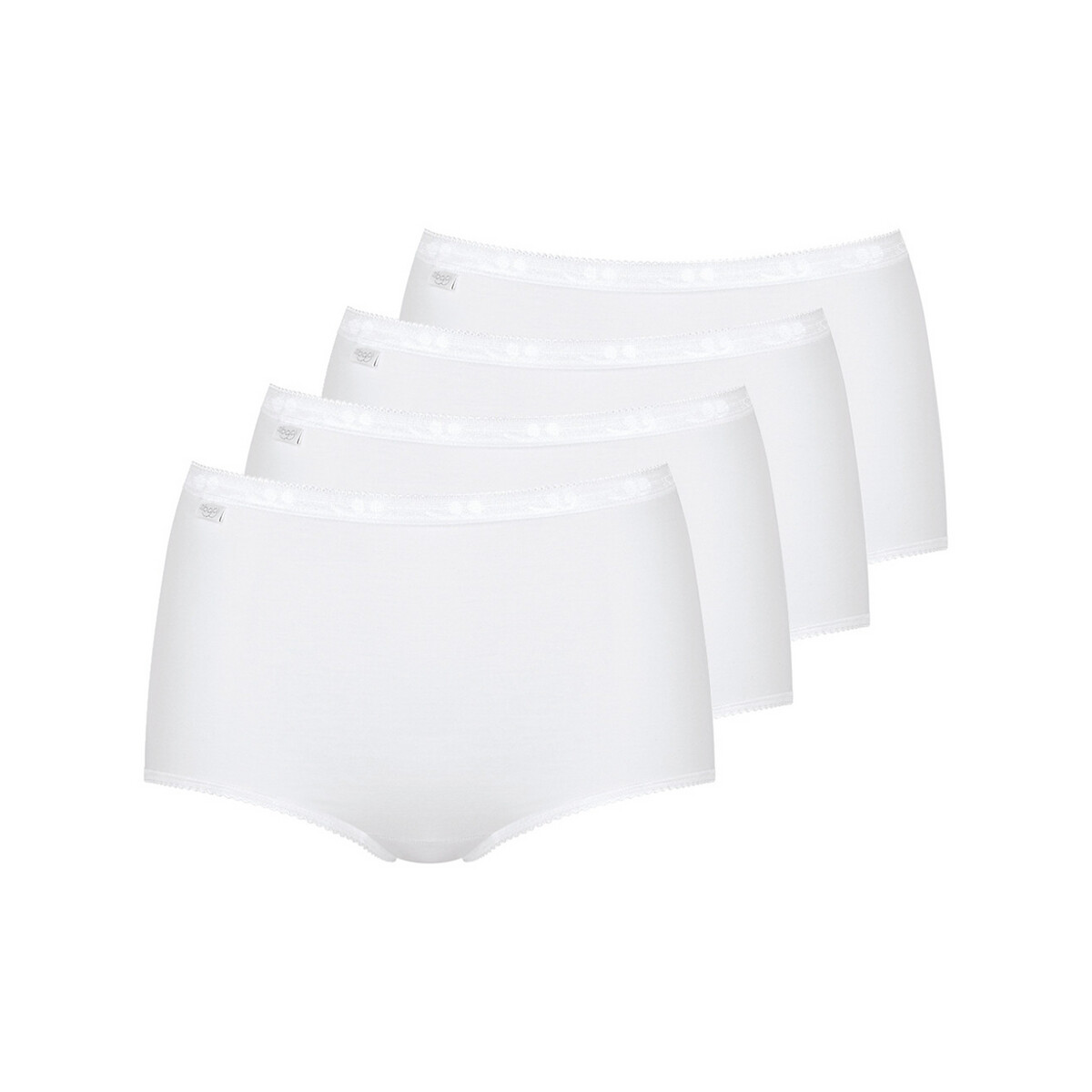 Maxi Cotton White Full Briefs 4 Pack Size 20 New No Tags Sloggi Basic