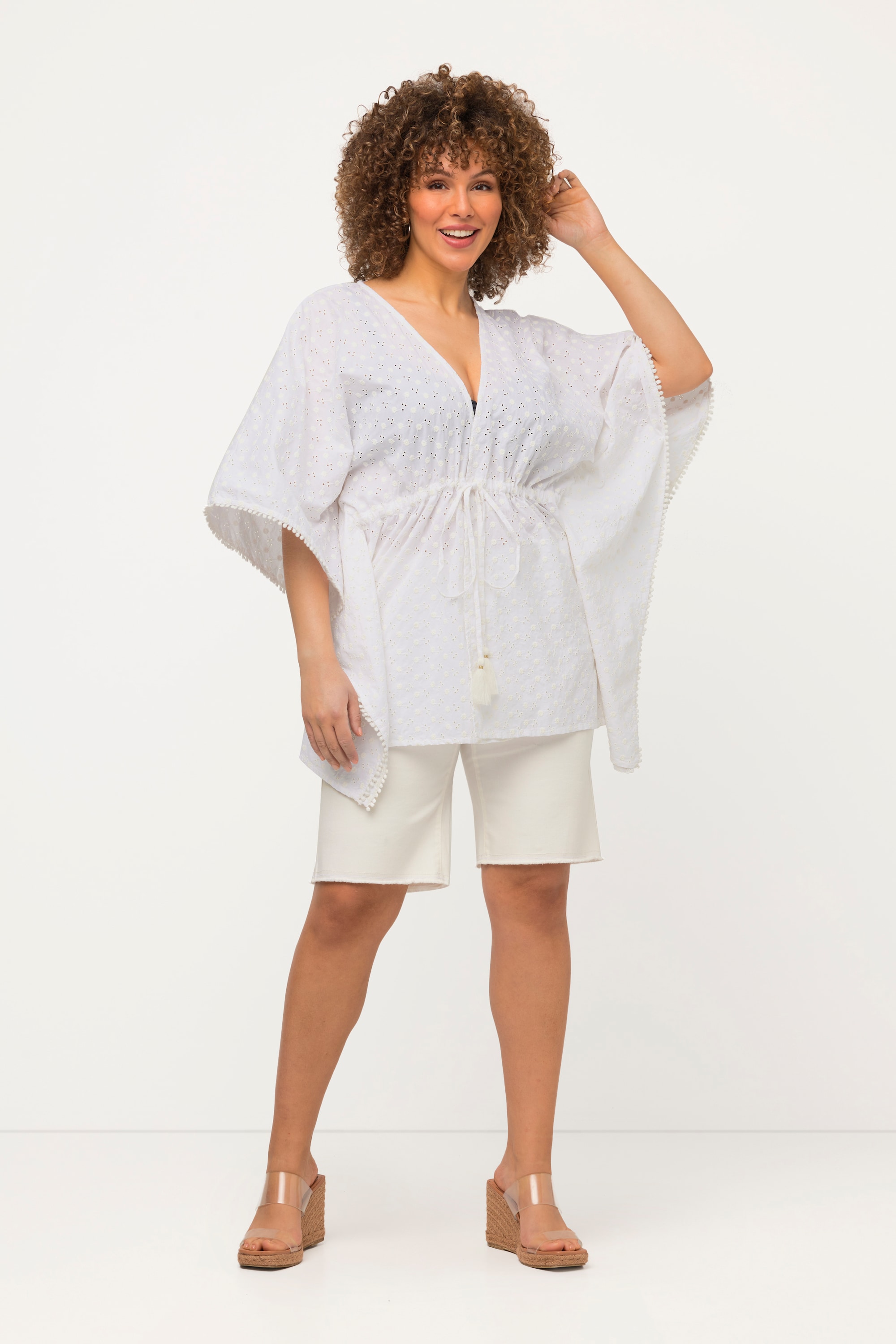 Blouse style kimono oversized à manches 3/4., ULLA POPKEN