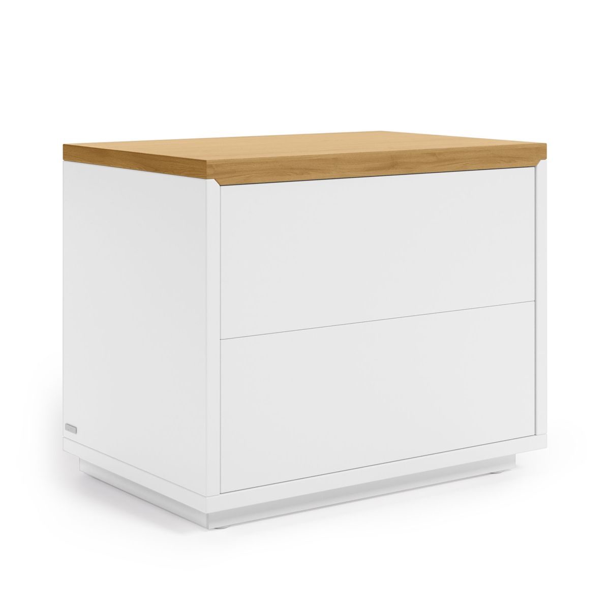 table de chevet abilen contreplaque chene laque 53 4 x 44 cm