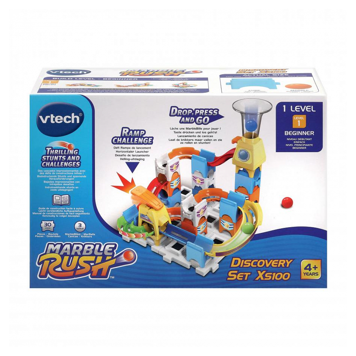 Marble rush - circuit a billes - discovery set xs100, VTECH