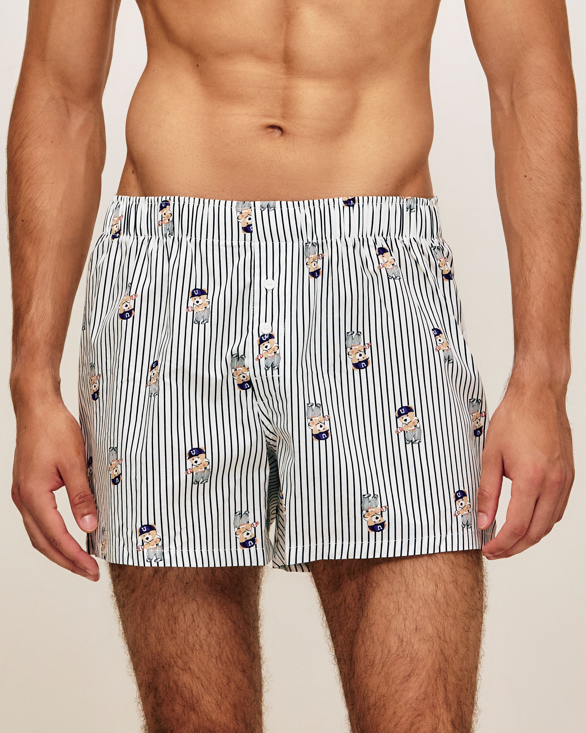 Caleçon en coton à rayures et motifs oursons BALLTEDDIZ, UNDIZ