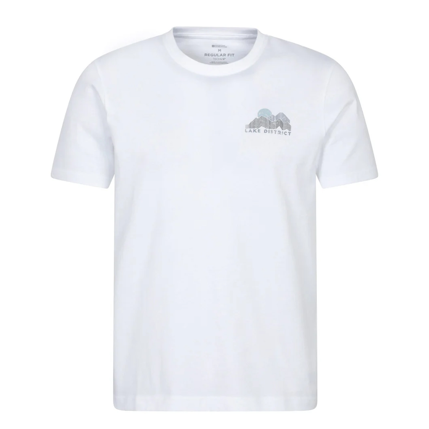 T-shirt manches courtes motif/style imprimé sur poitrine LAKE DISTRICT, MOUNTAIN WAREHOUSE