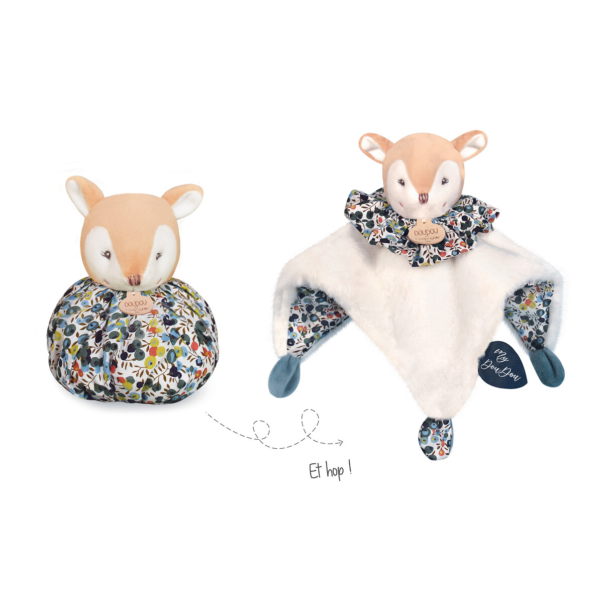 Doudou boule faon 25 cm, DOUDOU ET COMPAGNIE