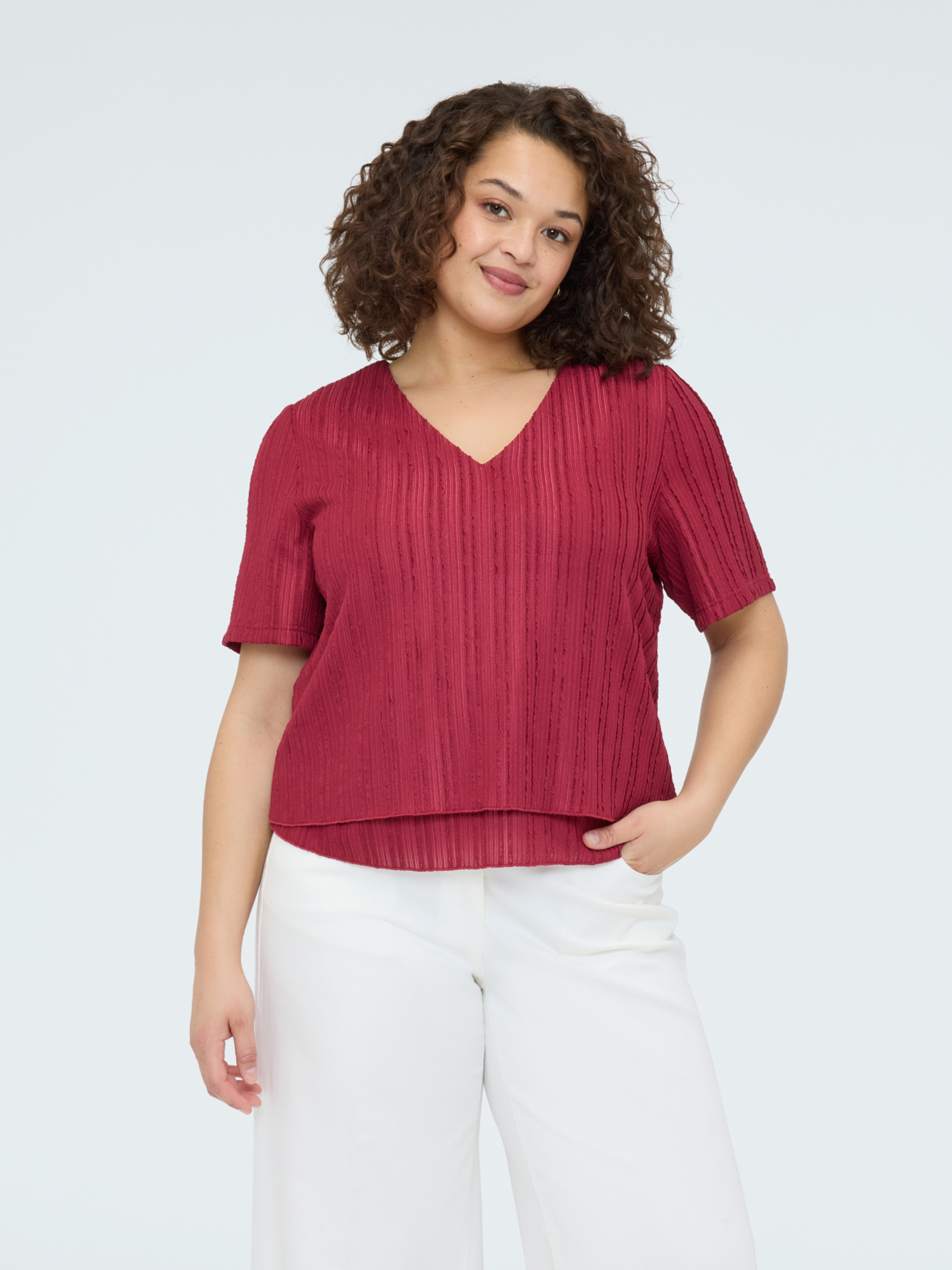T-shirt côtelé, FIORELLA RUBINO