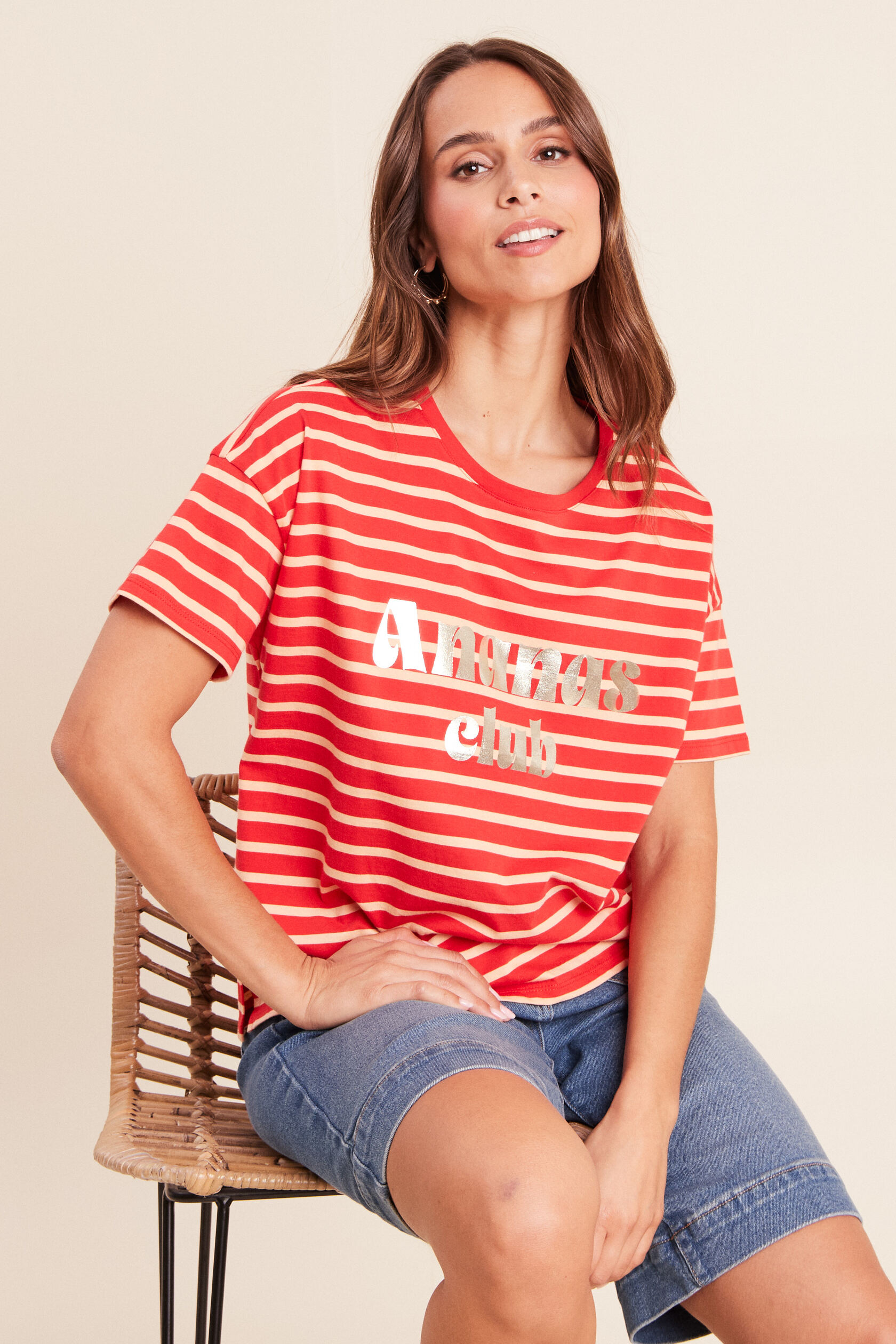 T-shirt col rond manches courtes, BREAL