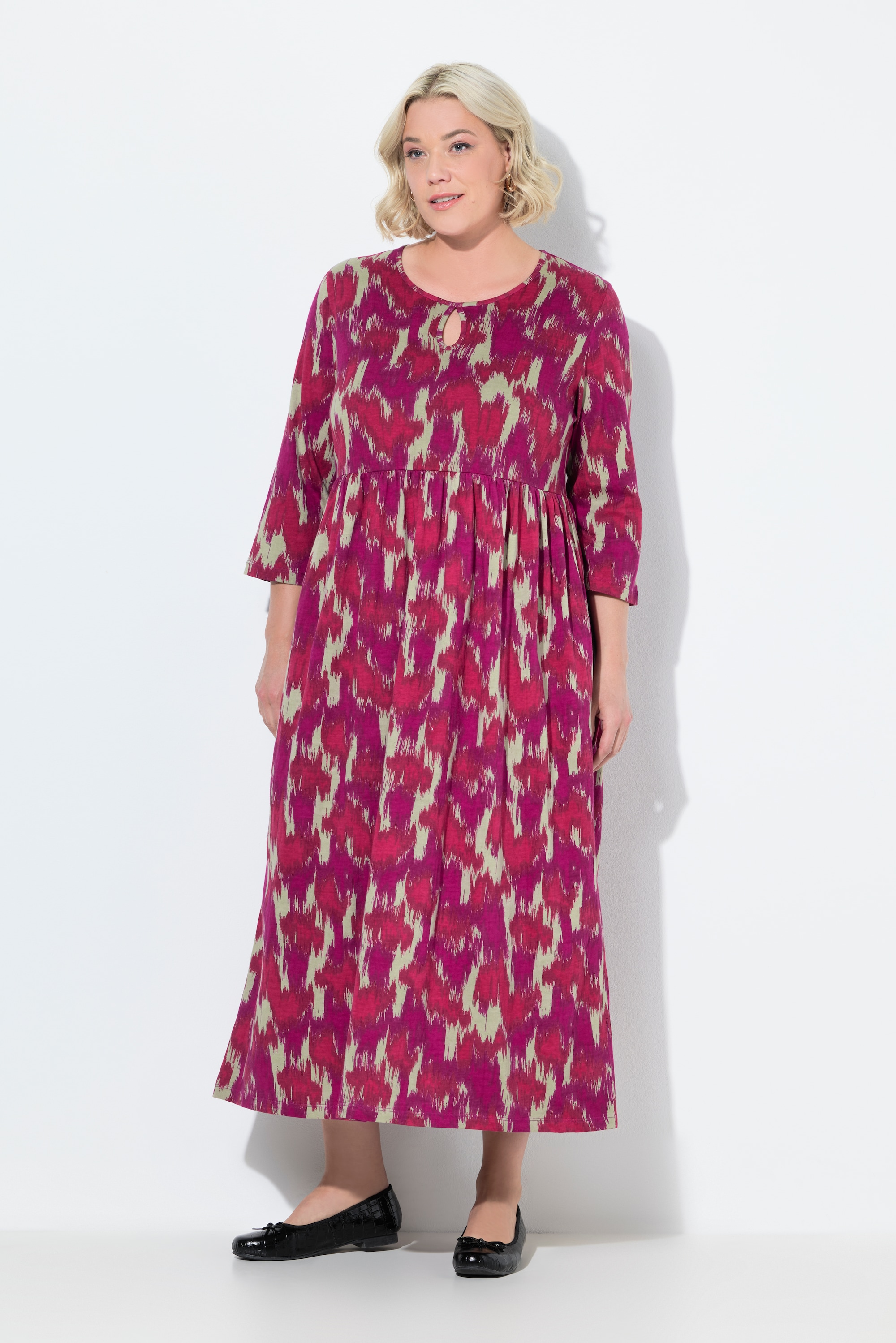Robe maxi en jersey, coupe évasée, ULLA POPKEN