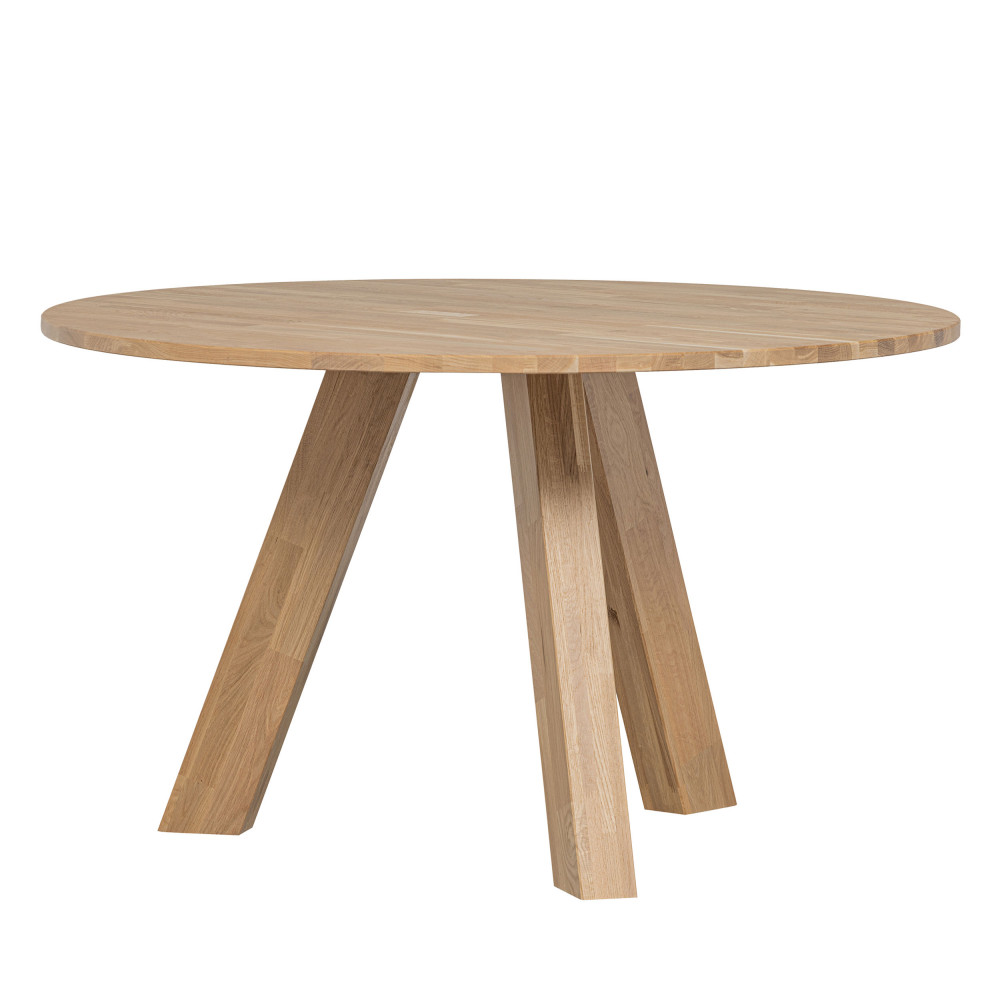 Table à manger 4 personnes ronde en bois- RHONDA, WOOOD