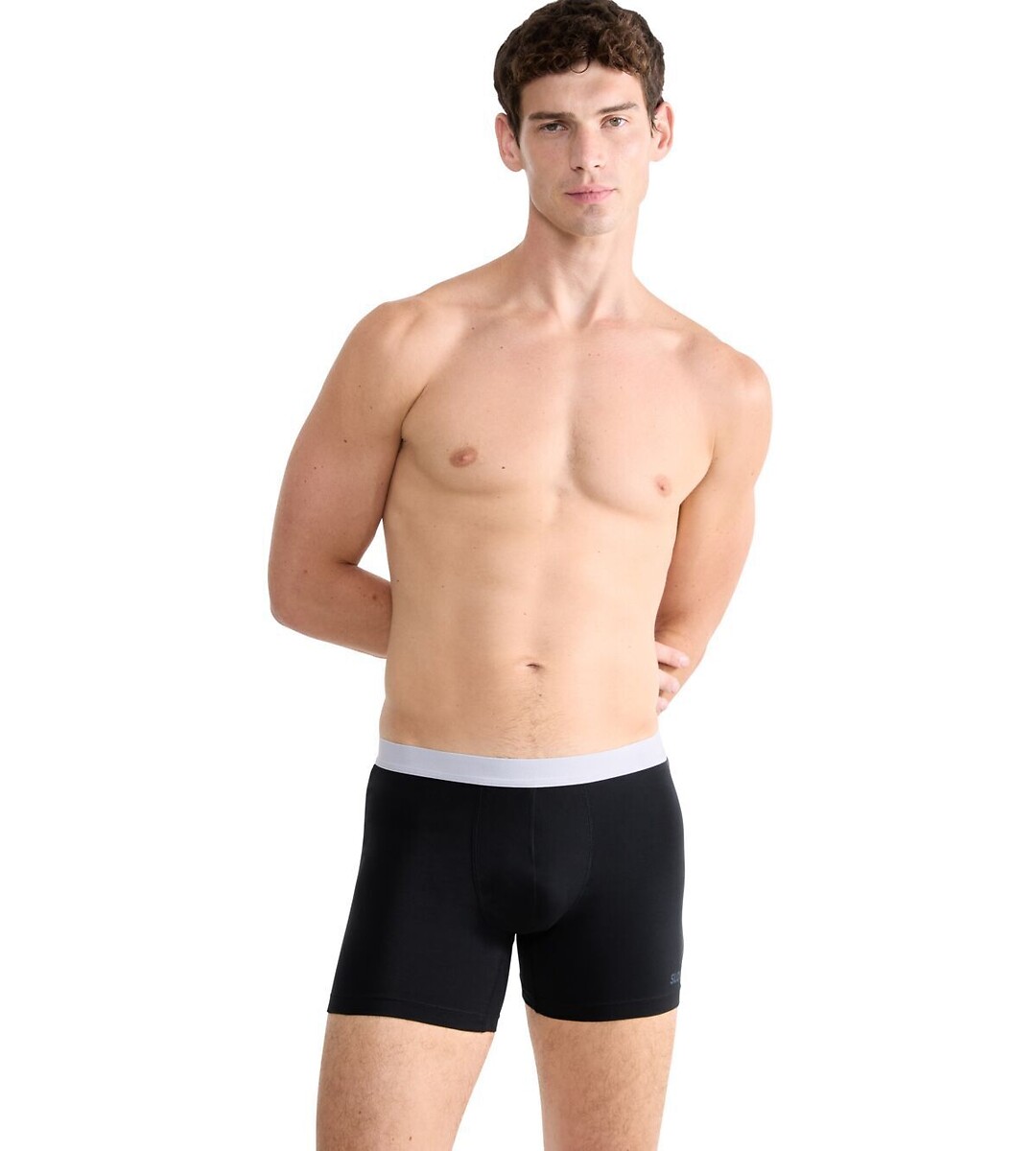 Lot de 2 boxers longs unis, Go ABC, SLOGGI